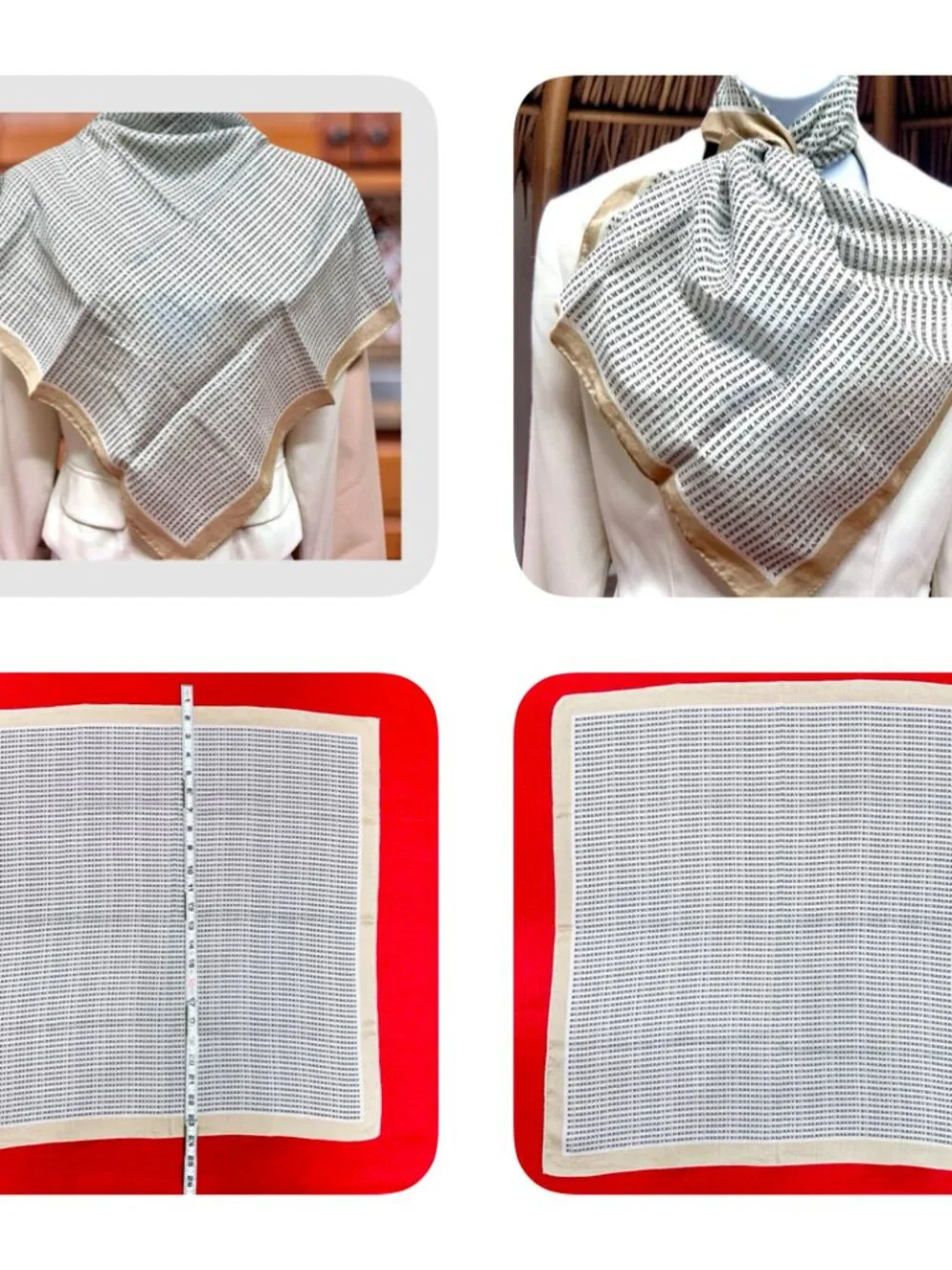 Burberry Neck-Kerchief cotton & Silk 22.5